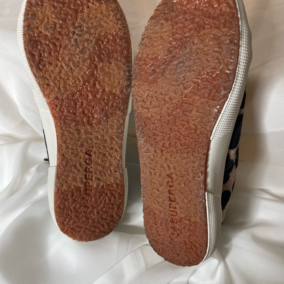 Superga Velvet Leopard Animal Print Sneaker Sz. 38 - Picture 9 of 12